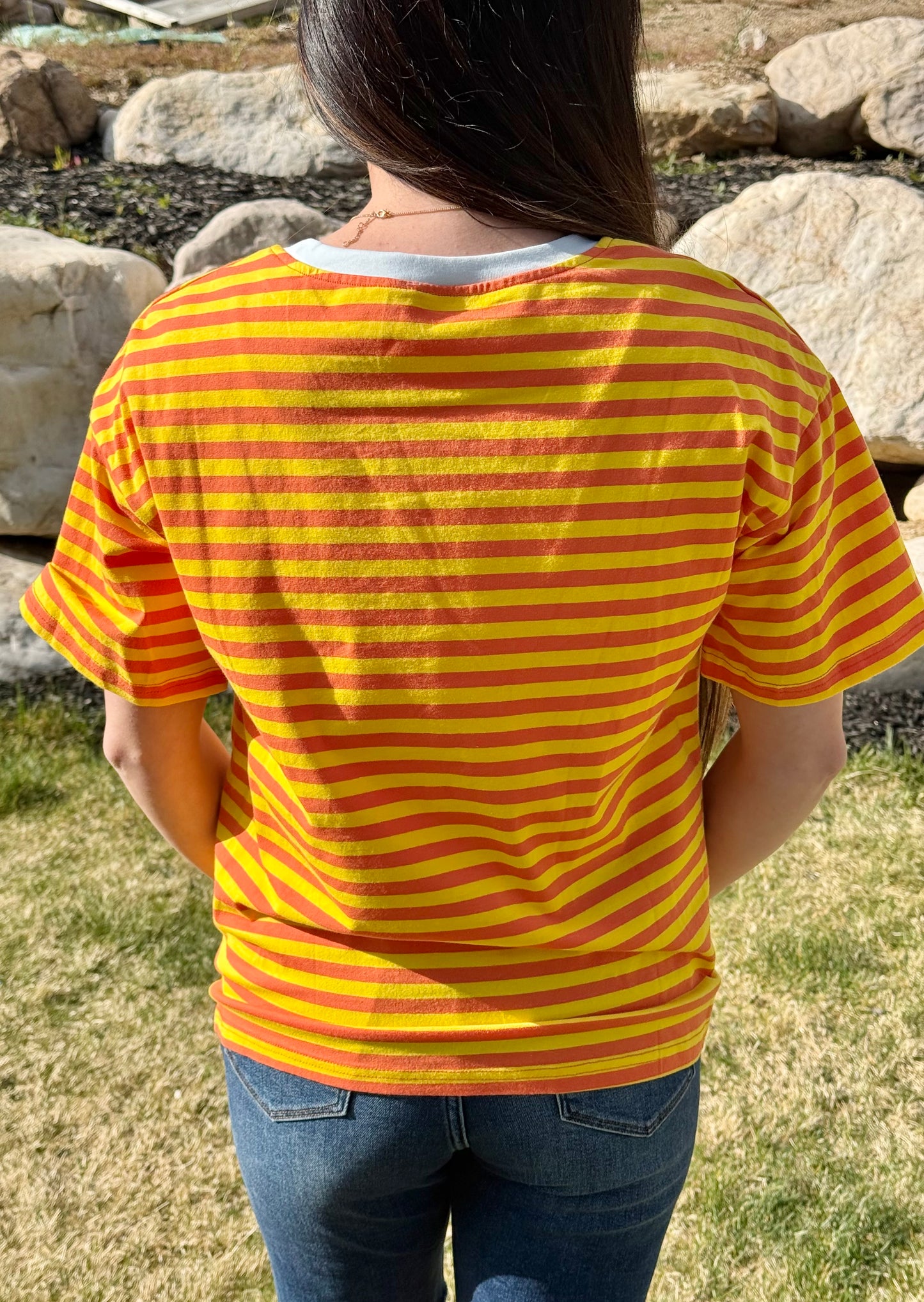 The Mango Tango Striped Tee