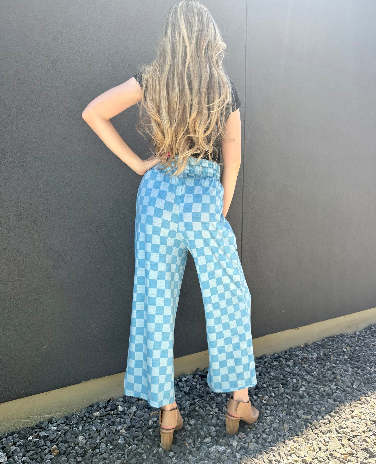 Blue Checkered Pants