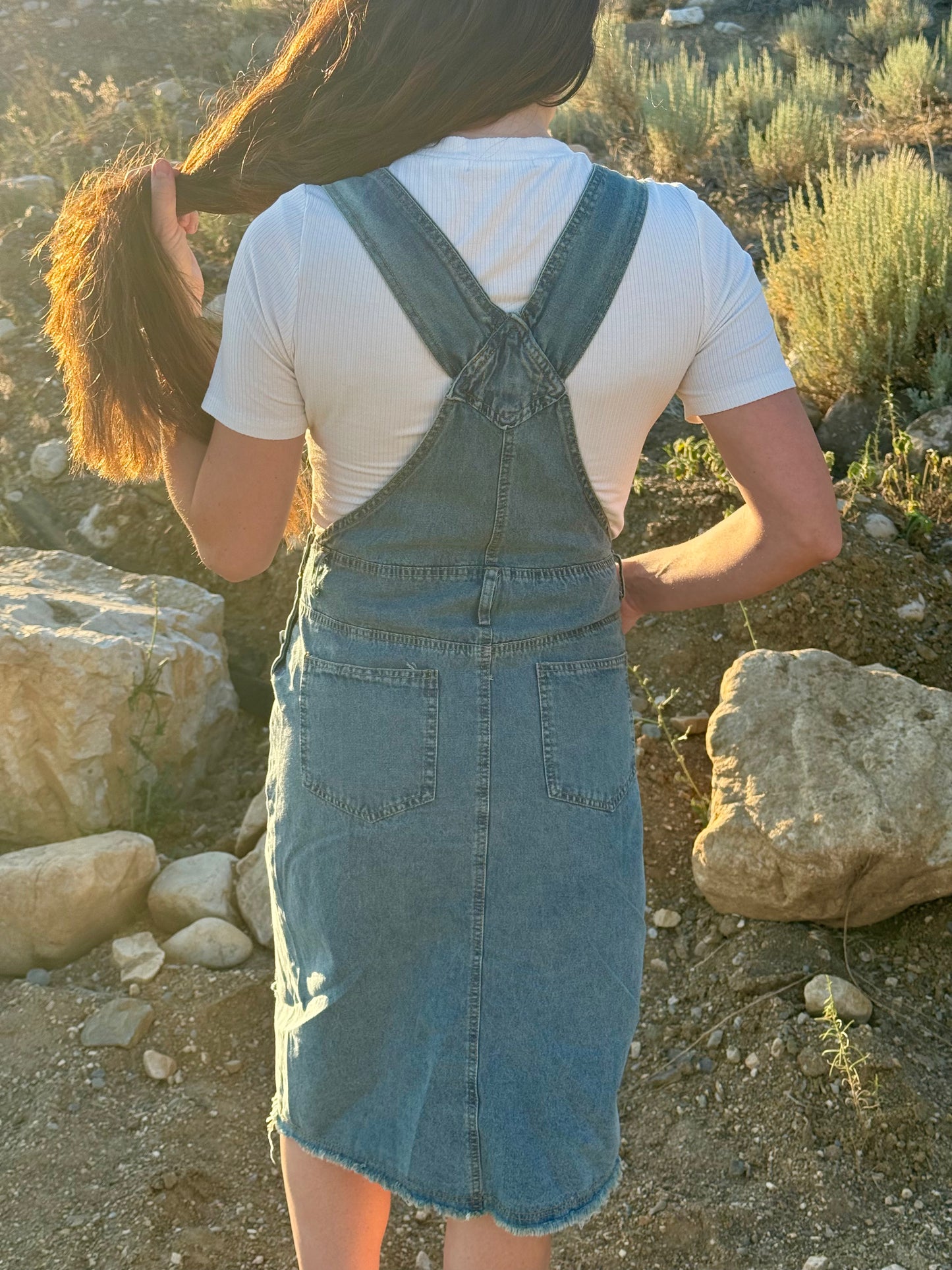 Denim Overall Dress