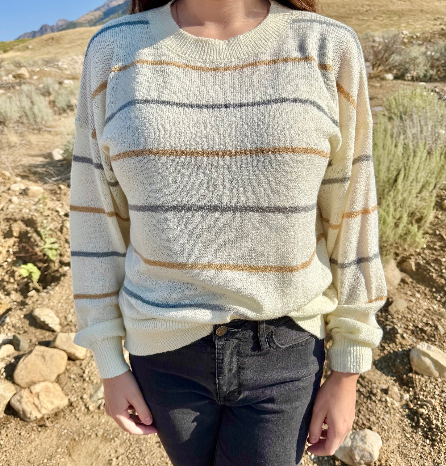 Stripped Knit Sweater