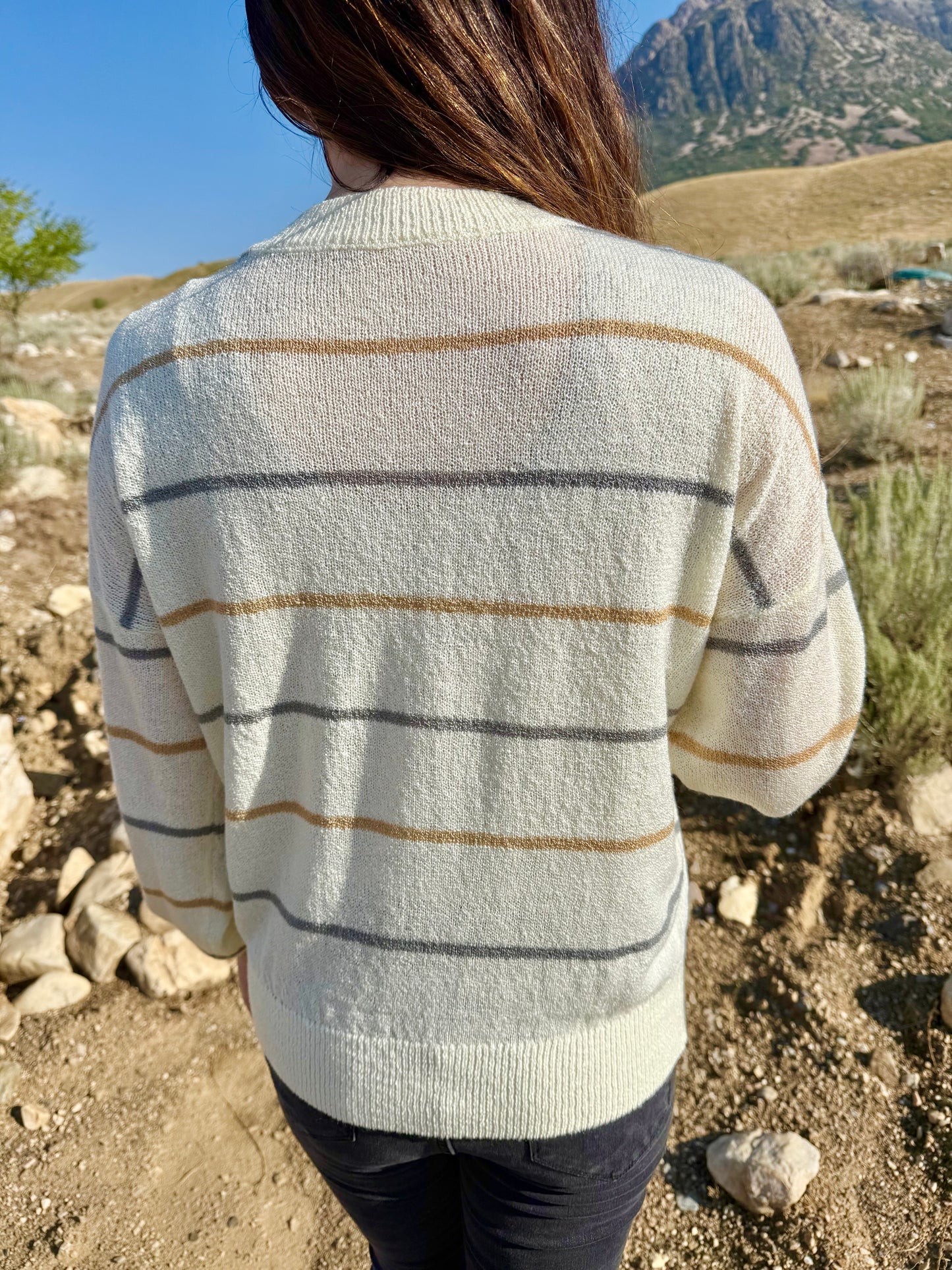 Stripped Knit Sweater