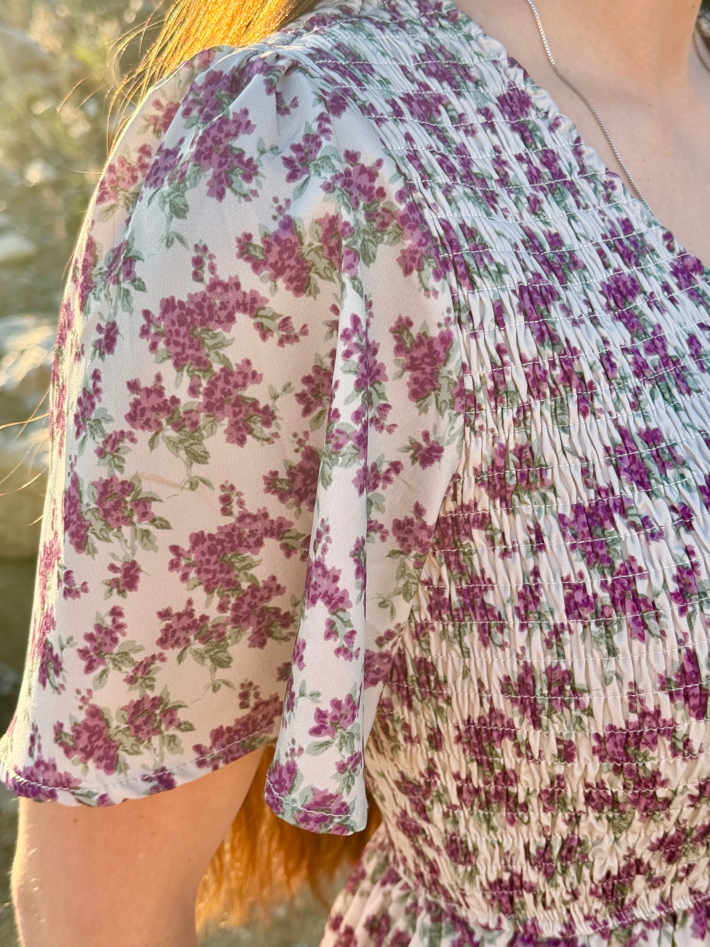Floral Purple Dress