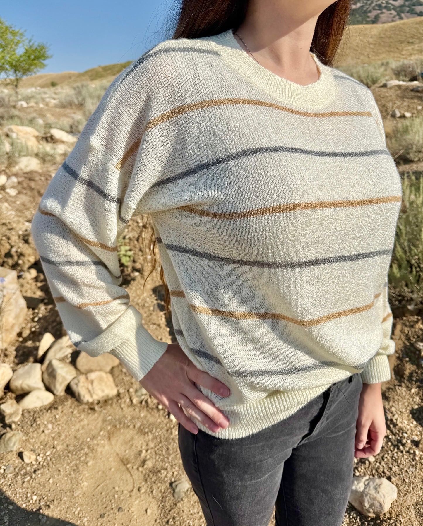 Stripped Knit Sweater