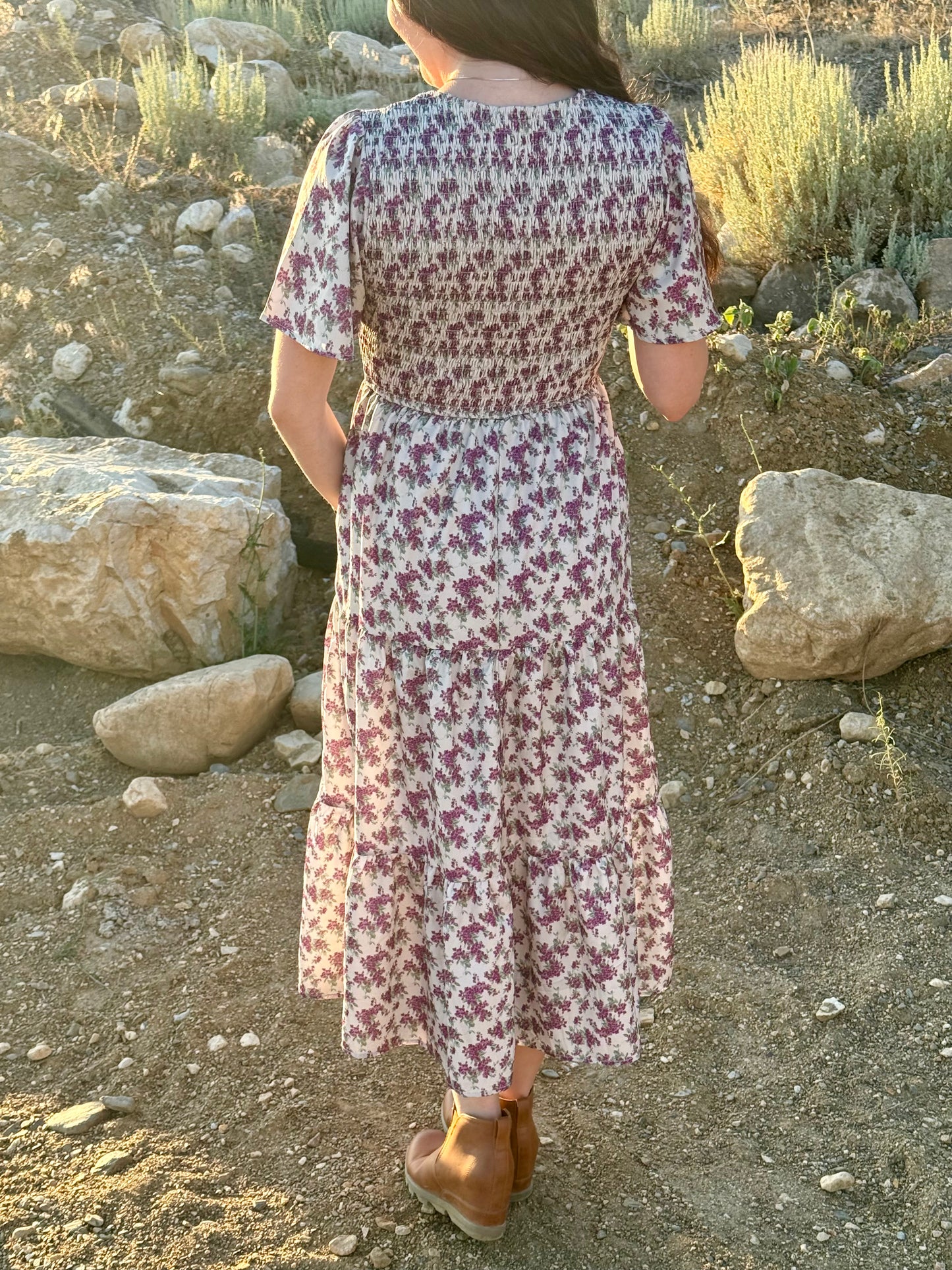 Floral Purple Dress