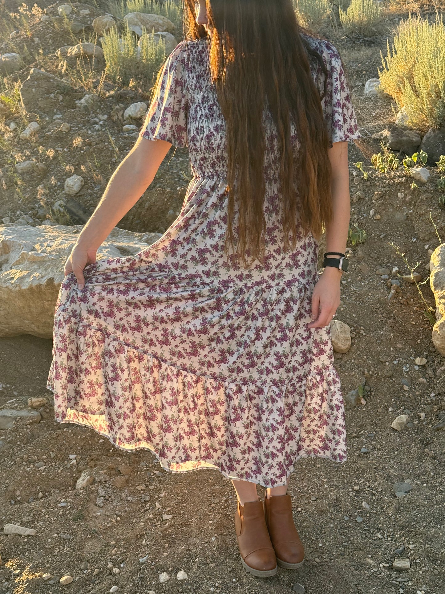 Floral Purple Dress