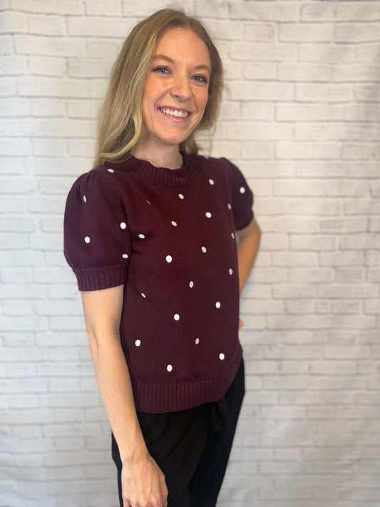 The Flirt Polka Dot Shirt