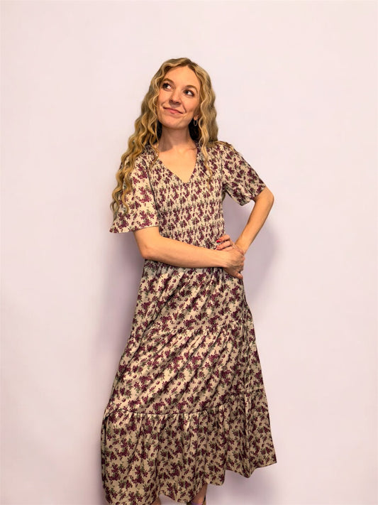 Purple Floral Dress