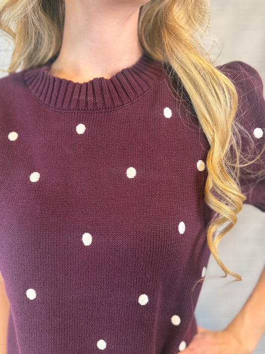 The Flirt Polka Dot Shirt