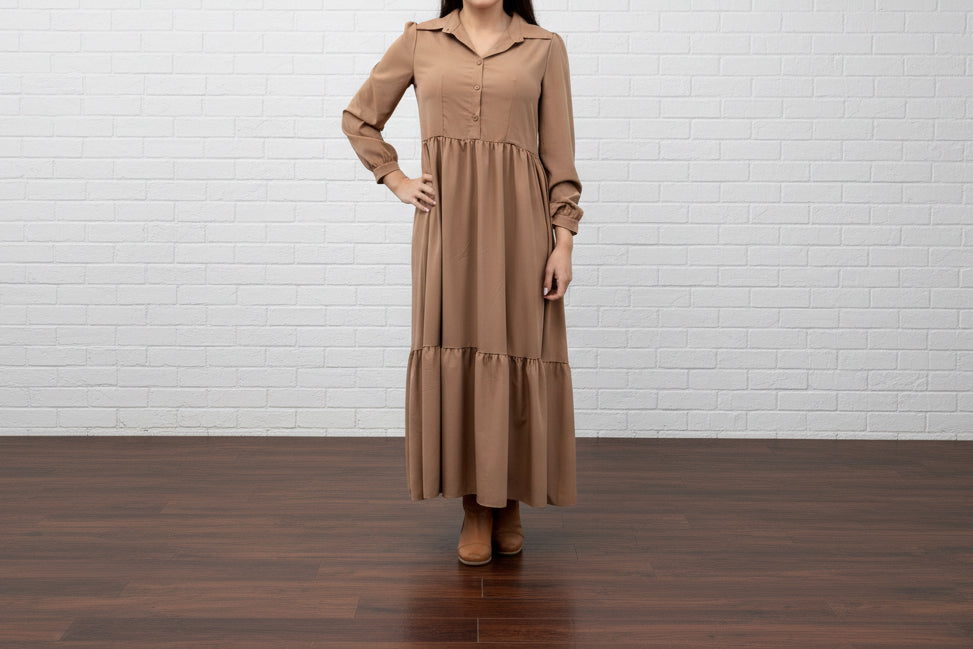 The Sweetheart Mocha Maxi Dress