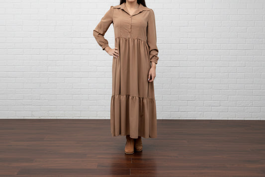 The Sweetheart Mocha Maxi Dress
