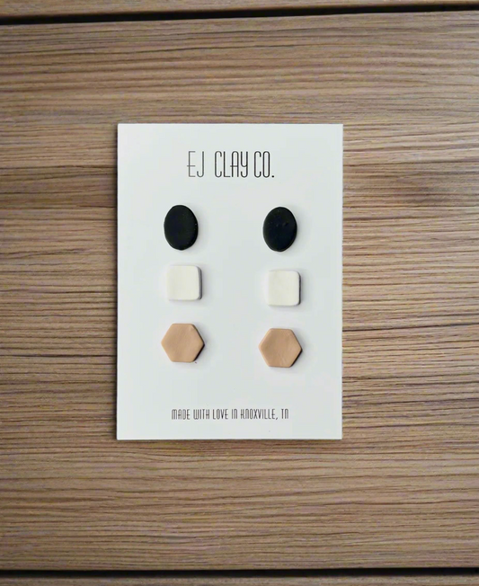 Neutral Duo Pack Earrings