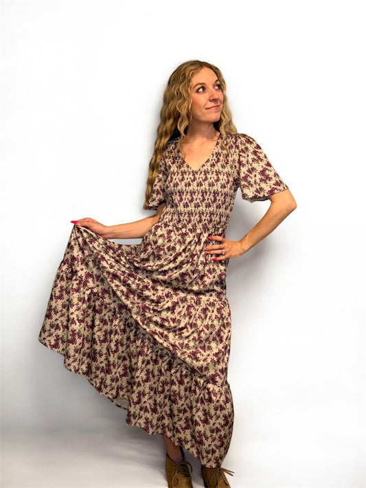 Floral Purple Dress