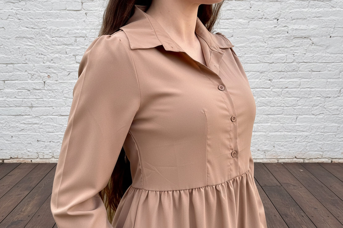 The Sweetheart Mocha Maxi Dress