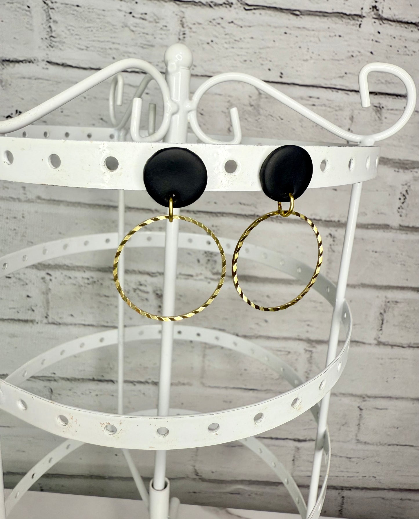 Textured Circle Dangles