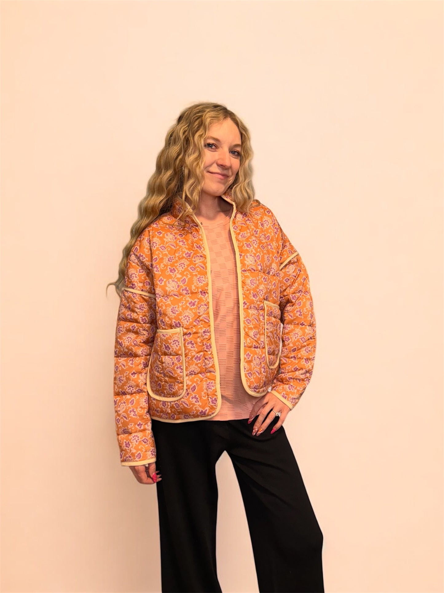 Pattern Quilted Jacket