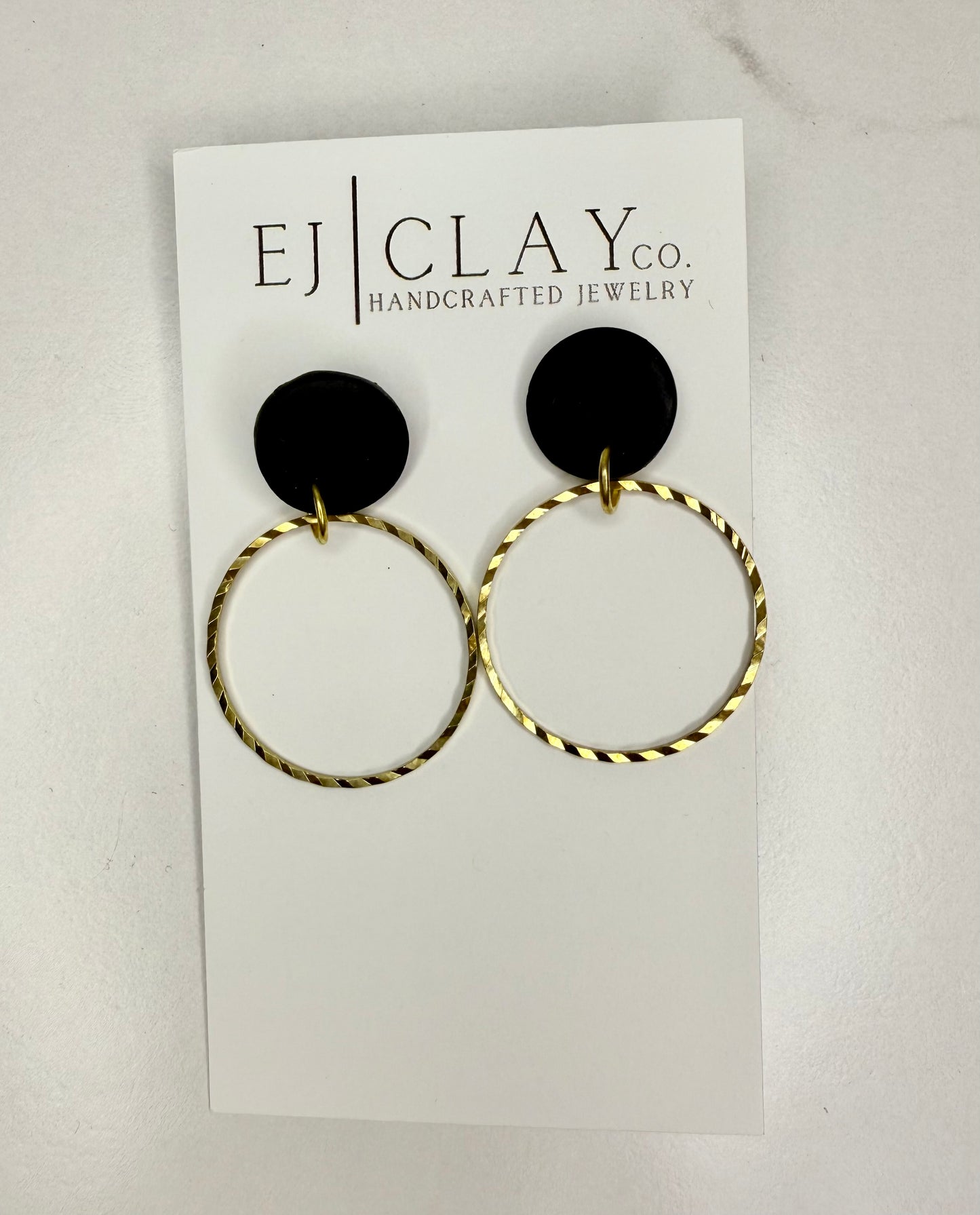 Textured Circle Dangles