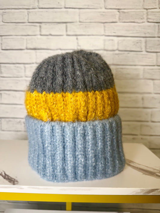 The Cozy Color Block Beanie