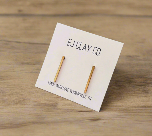 Gold Bar Studs