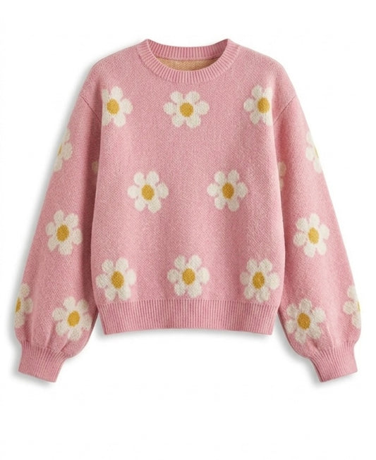 The Dragonfruit Daisy Sweater
