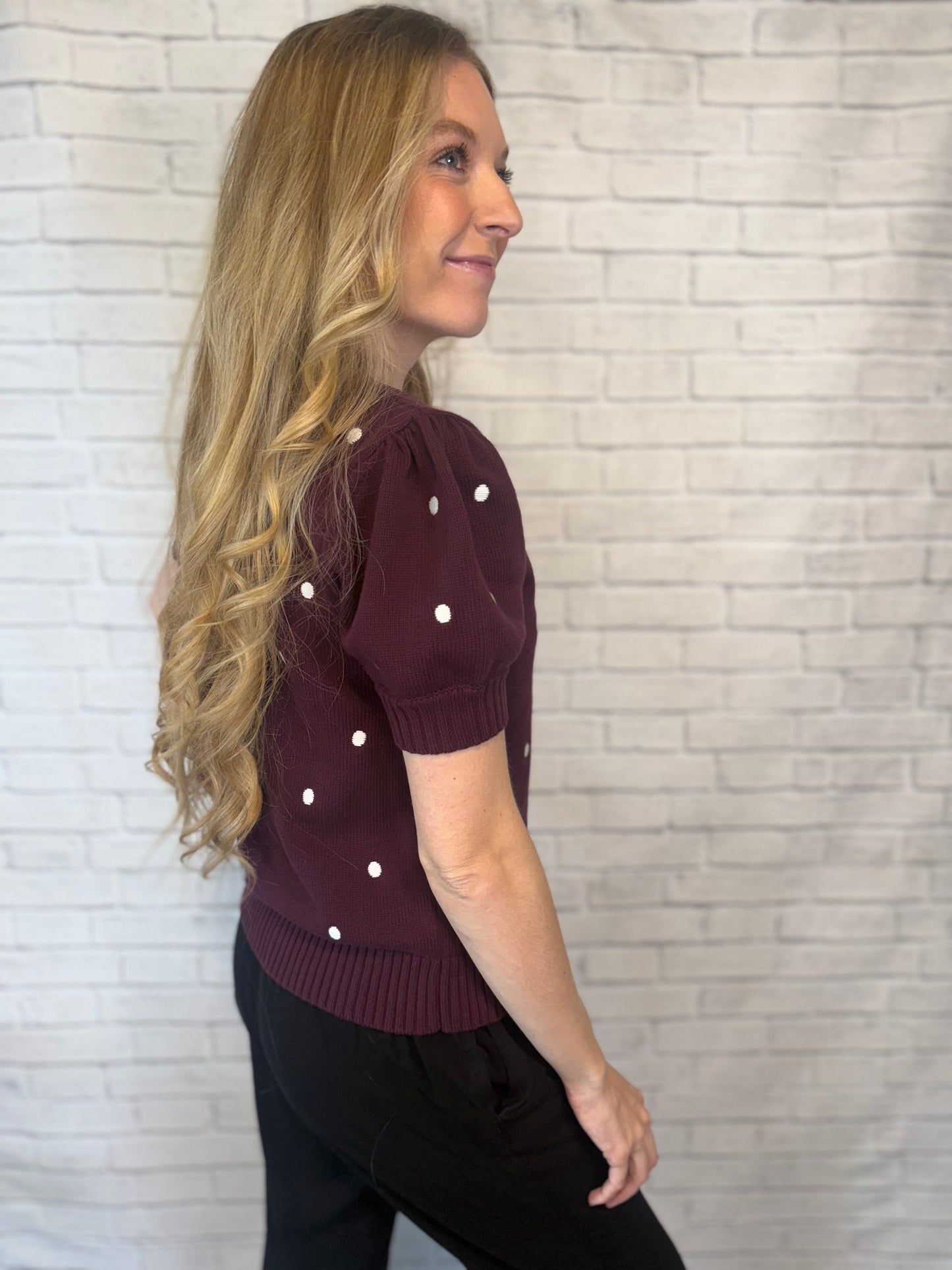 The Flirt Polka Dot Shirt