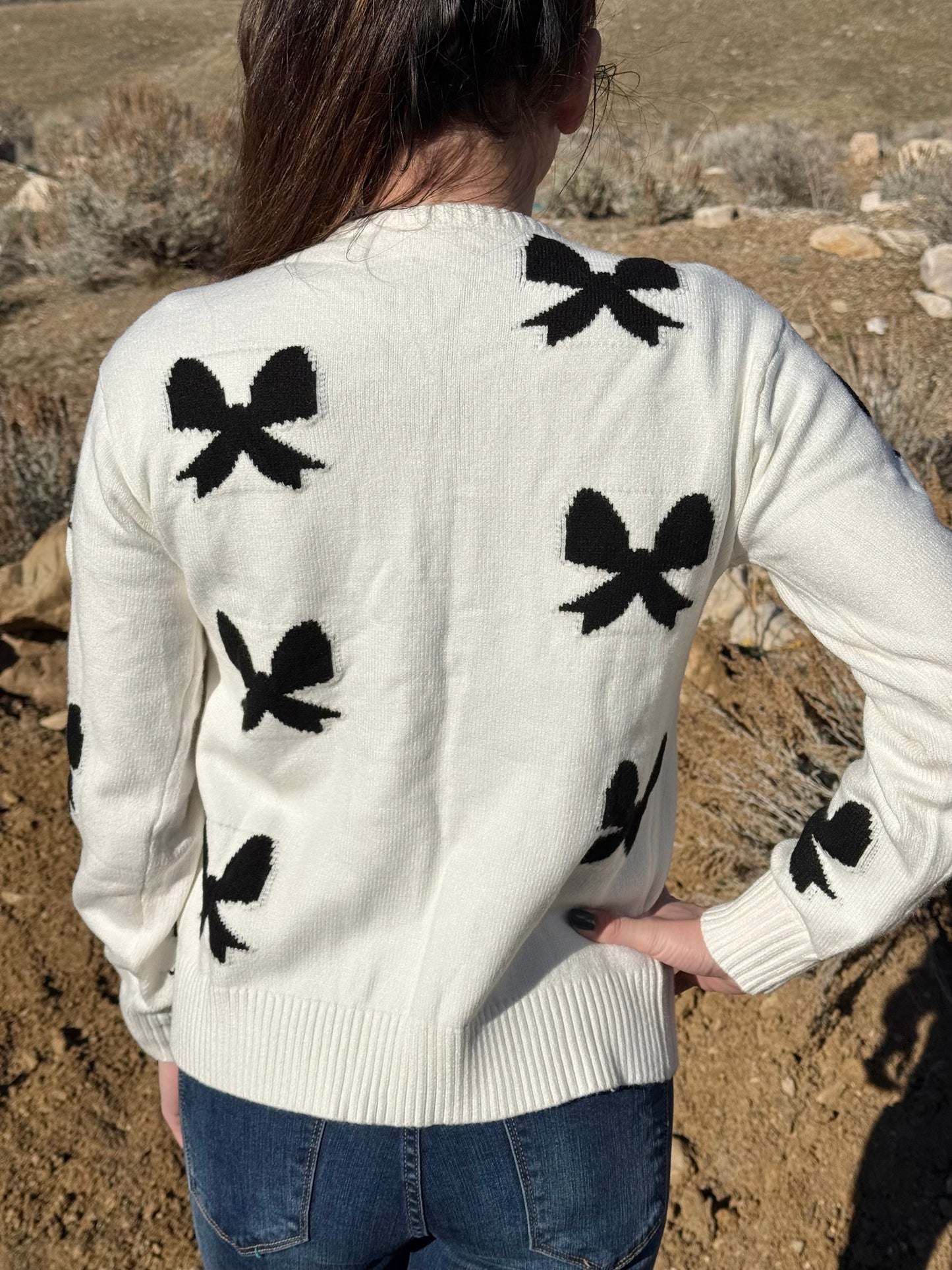 Cozy Bow Cardigan
