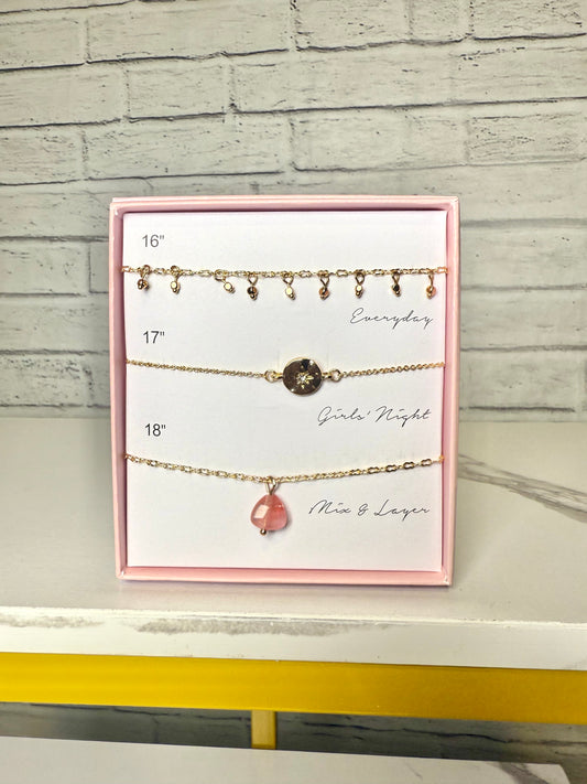 3 Piece Layering Necklace Set