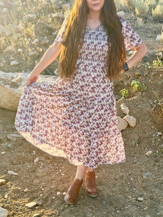 Floral Purple Dress