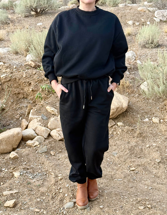 Black Sweat Set