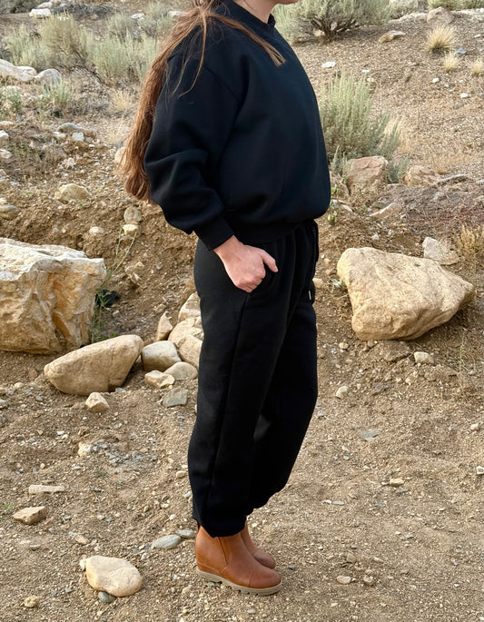 Black Sweat Set