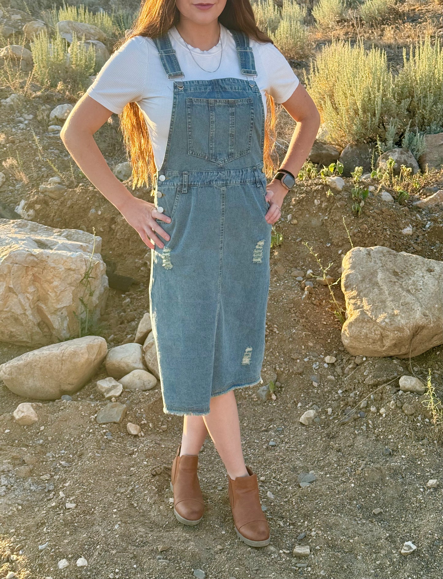Denim Overall Dress