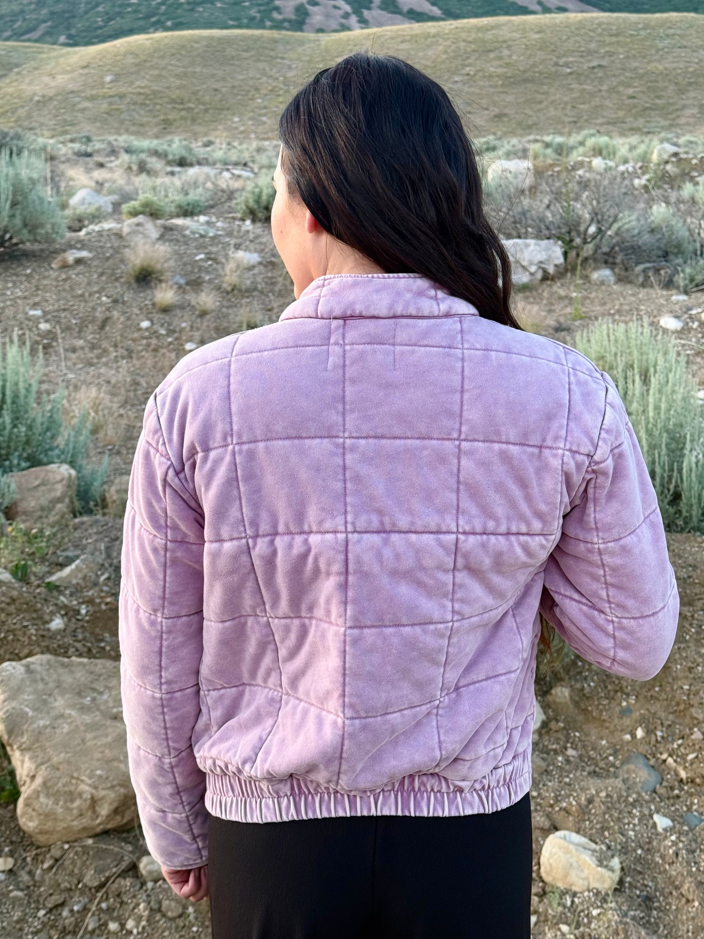 Quilted Dusty Pink Jacket