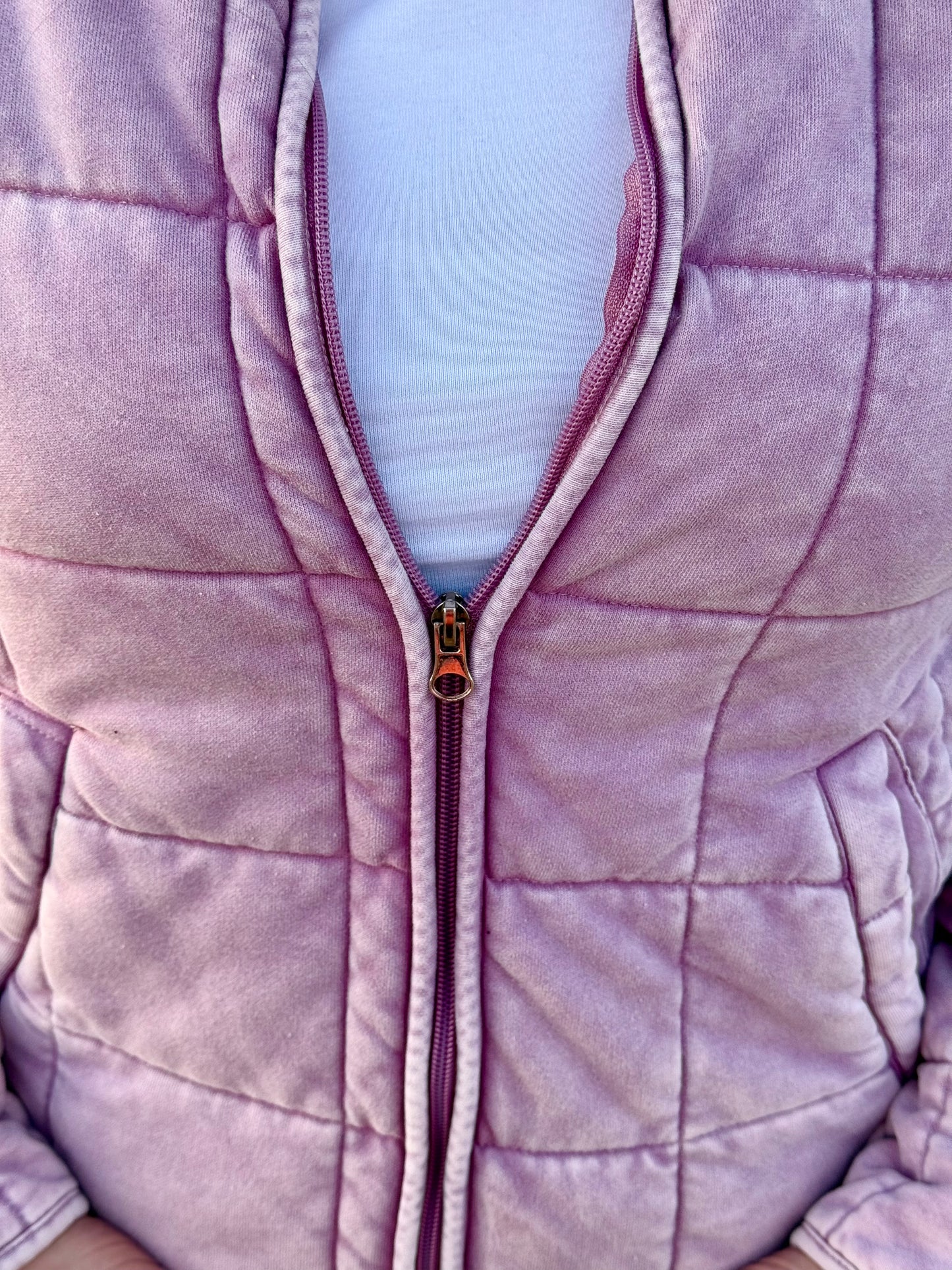 Quilted Dusty Pink Jacket