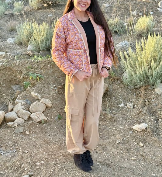 Pattern Quilted Jacket