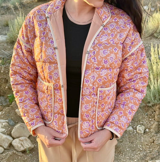 Pattern Quilted Jacket