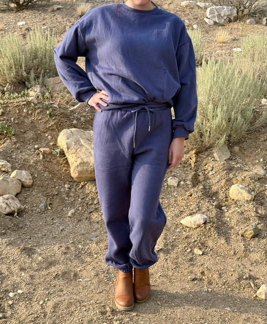 Navy Sweat Set