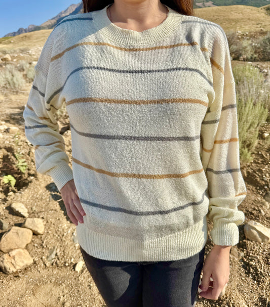 Stripped Knit Sweater