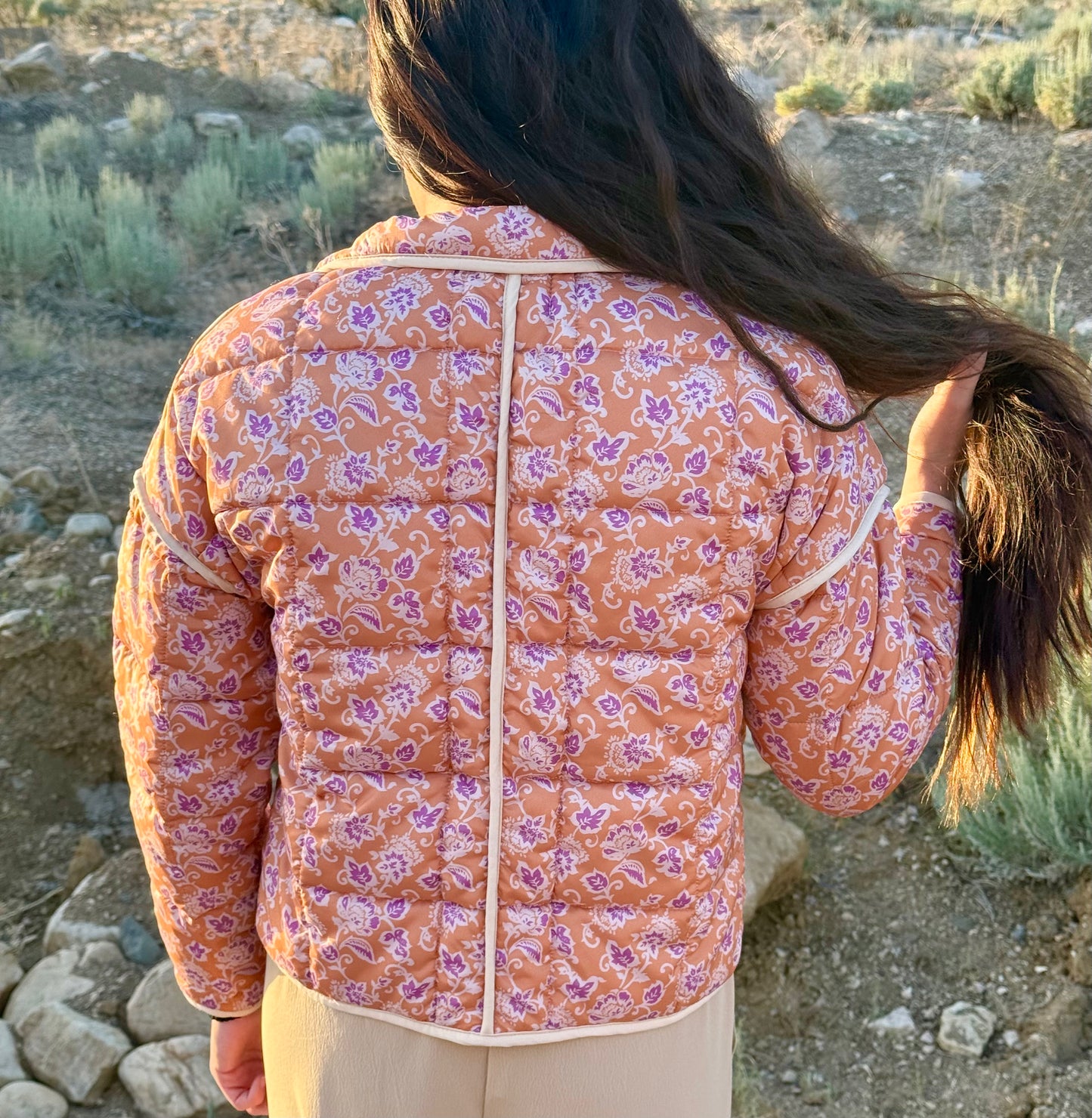 Pattern Quilted Jacket